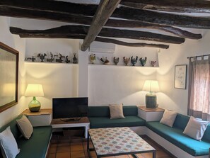 Casa conforto, sacada, vista para o pátio | Área de estar