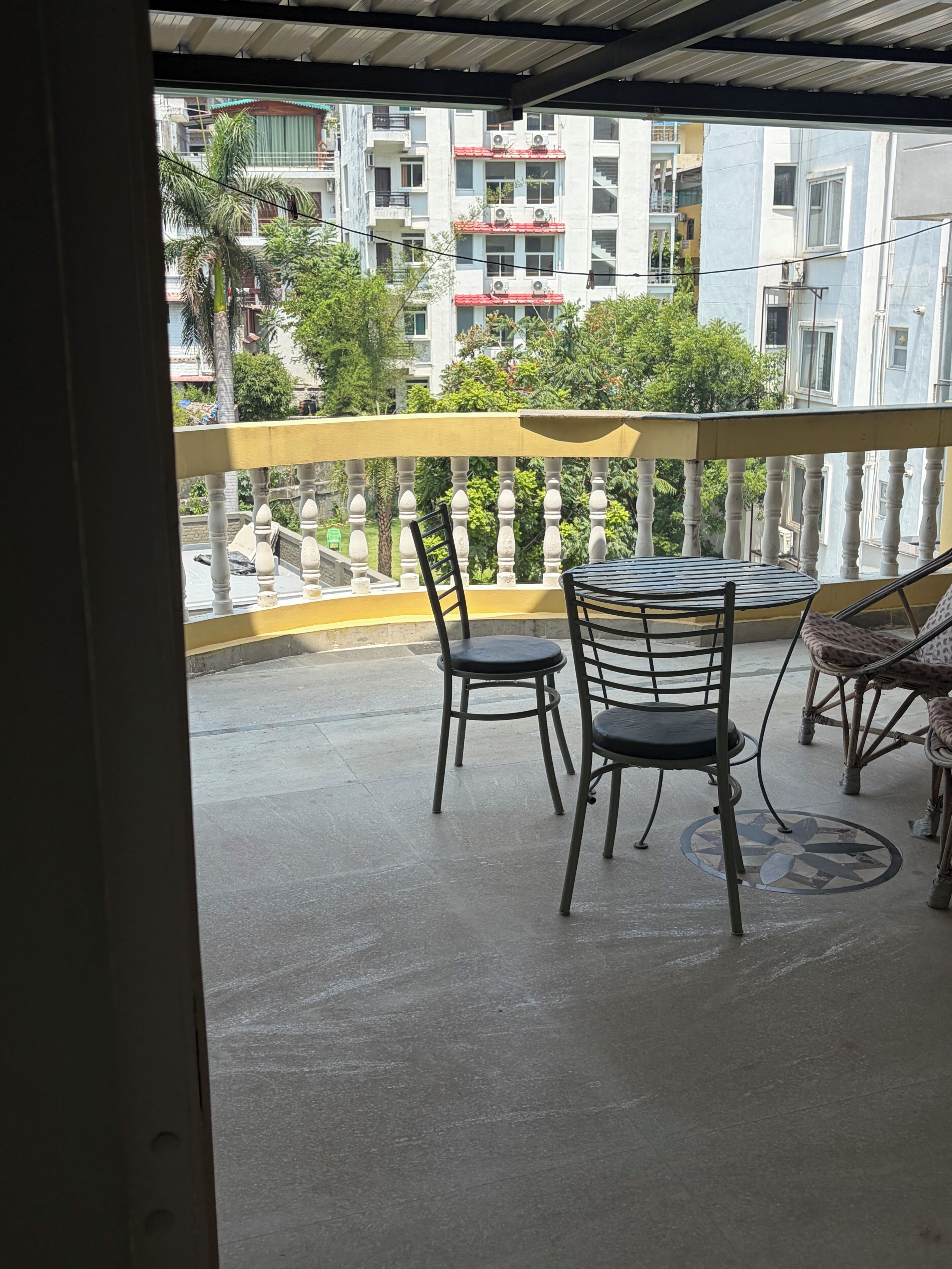 Chambre Standard Double ou avec lits jumeaux, balcon, vue montagne | Terrasse/Patio