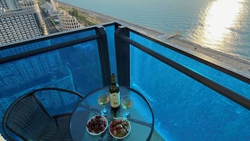 Deluxe-Apartment, Meerblick | Blick vom Balkon