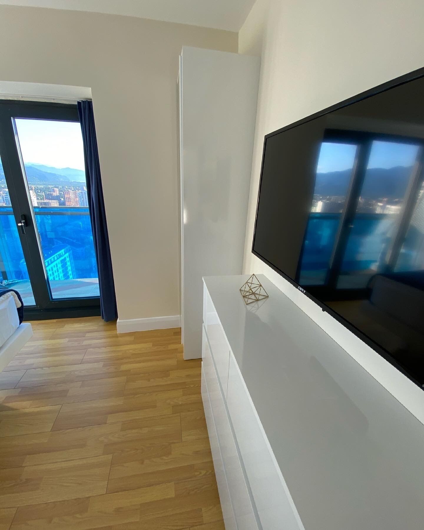Deluxe-Apartment, Meerblick | Hochwertige Bettwaren, Pillowtop-Betten, Verdunkelungsvorhänge