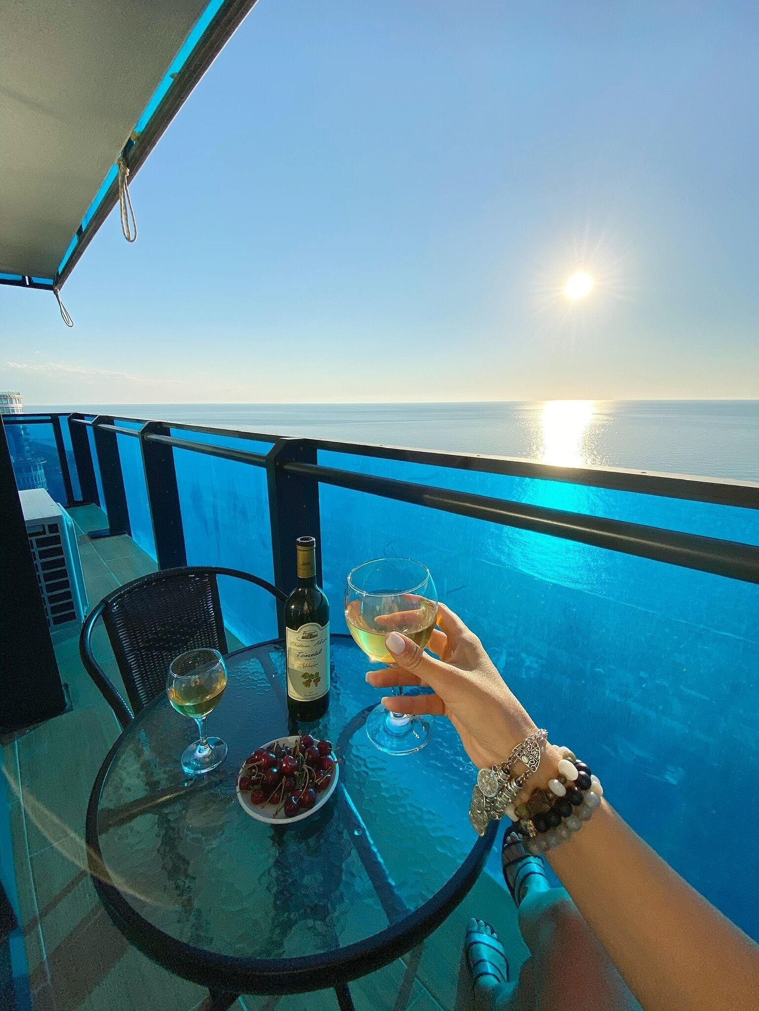 Deluxe Apartment, Sea View | Balcony view