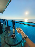 Deluxe Apartment, Sea View | Balcony view