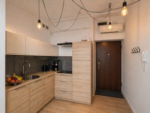 Private kitchen - Skylight Loft in City Center with AC (Kraków)