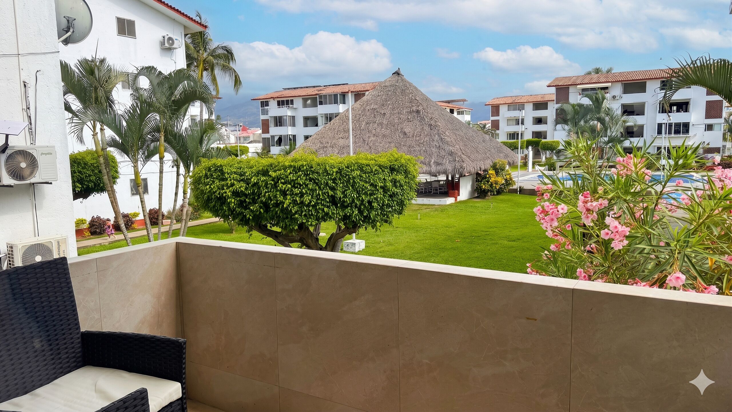Appartement Deluxe | Vue depuis le balcon