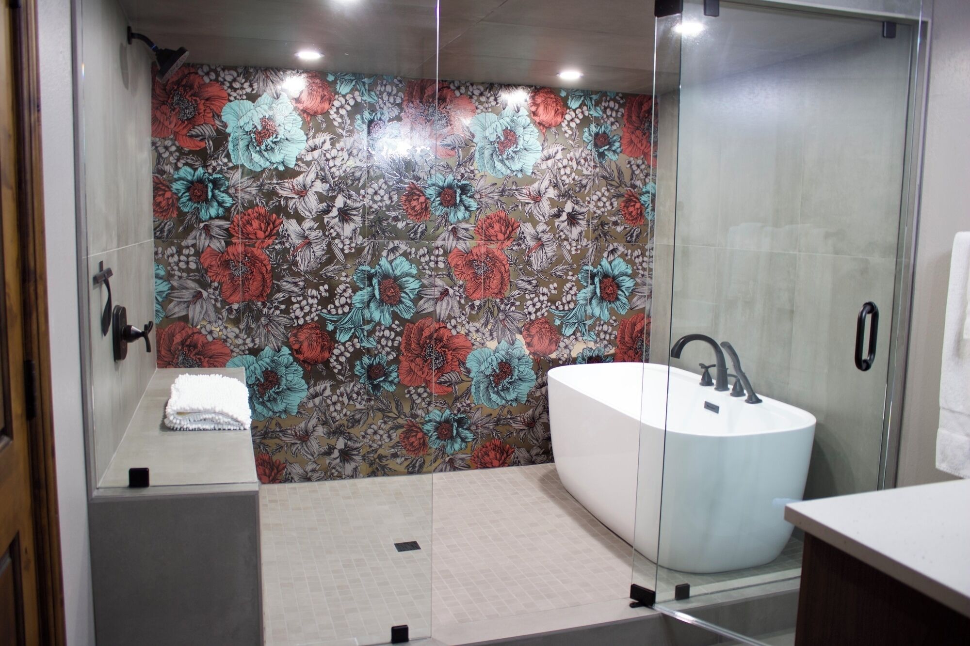 Shower, hair dryer