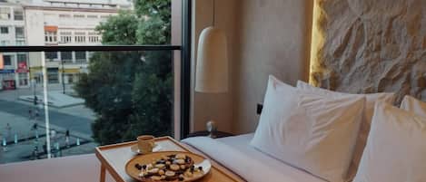 Deluxe-Doppelzimmer, Balkon, Stadtblick