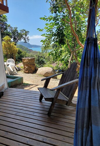 Exclusive chalet with sea and mountain views, just meters from the beach.