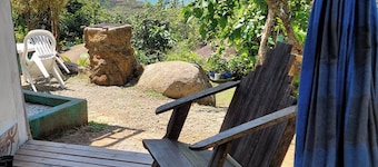 Exclusive chalet with sea and mountain views, just meters from the beach.