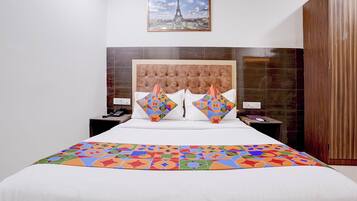 Habitación Deluxe | Sábanas de algodón egipcio, ropa de cama de alta calidad, caja fuerte