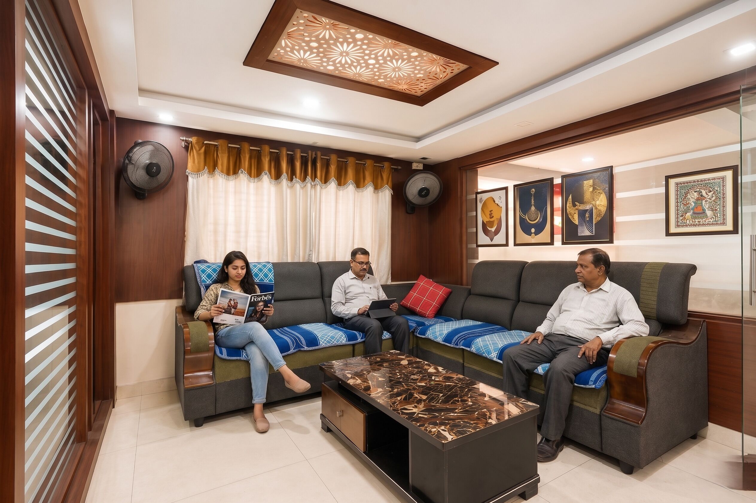 Lobby sitting area