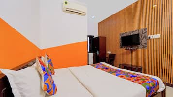 Lakens van Egyptisch katoen, luxe beddengoed, een kluis op de kamer
