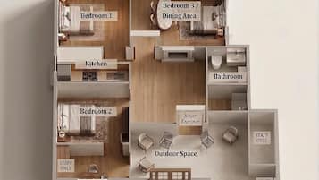 Deluxe Villa, City View | Floor plan