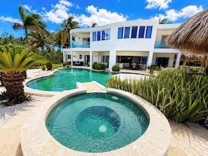 Pool - Beachfront Estate | Pool, Theater, Sleeps up to 24 (Sabaneta de Yasica)
