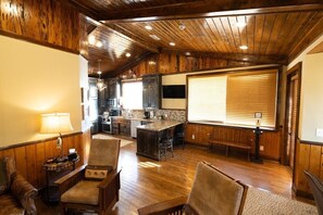 Living area - Waterfront Luxury Lodge Retreat (Attapulgus)