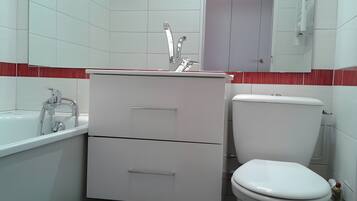 Een douche, een haardroger