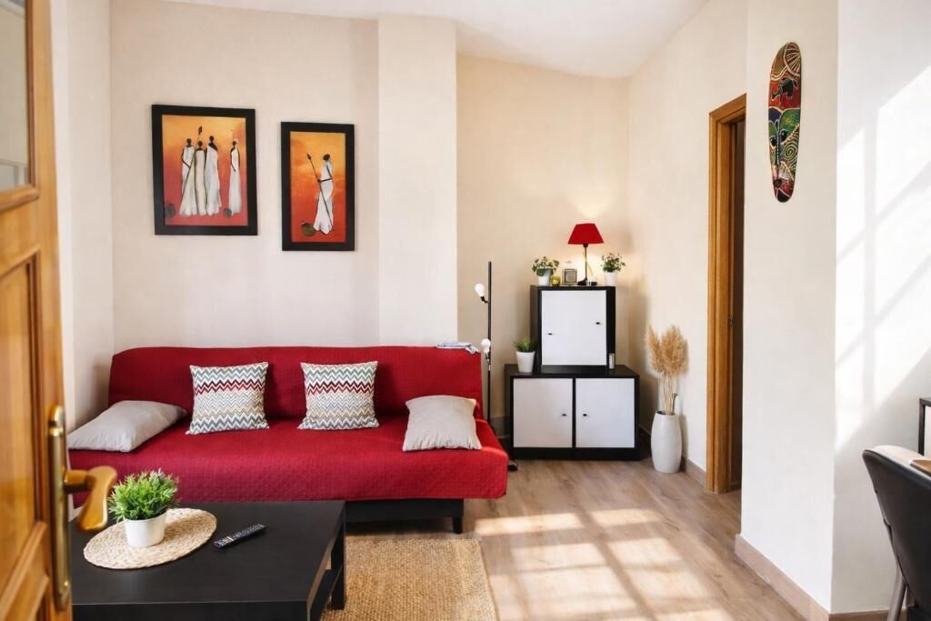 Classic Apartment | Living area | 32-inch flat-screen TV with cable channels