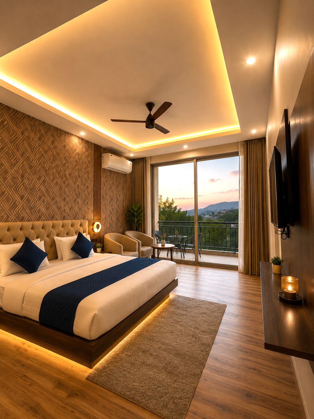 Double Room, Balcony, Lake View | Iron/ironing board, free WiFi
