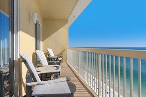 Condo, 3 Bedrooms, Ocean View, Beachfront | Balcony - Calypso Beach Resort Tower 1 (Panama City Beach)