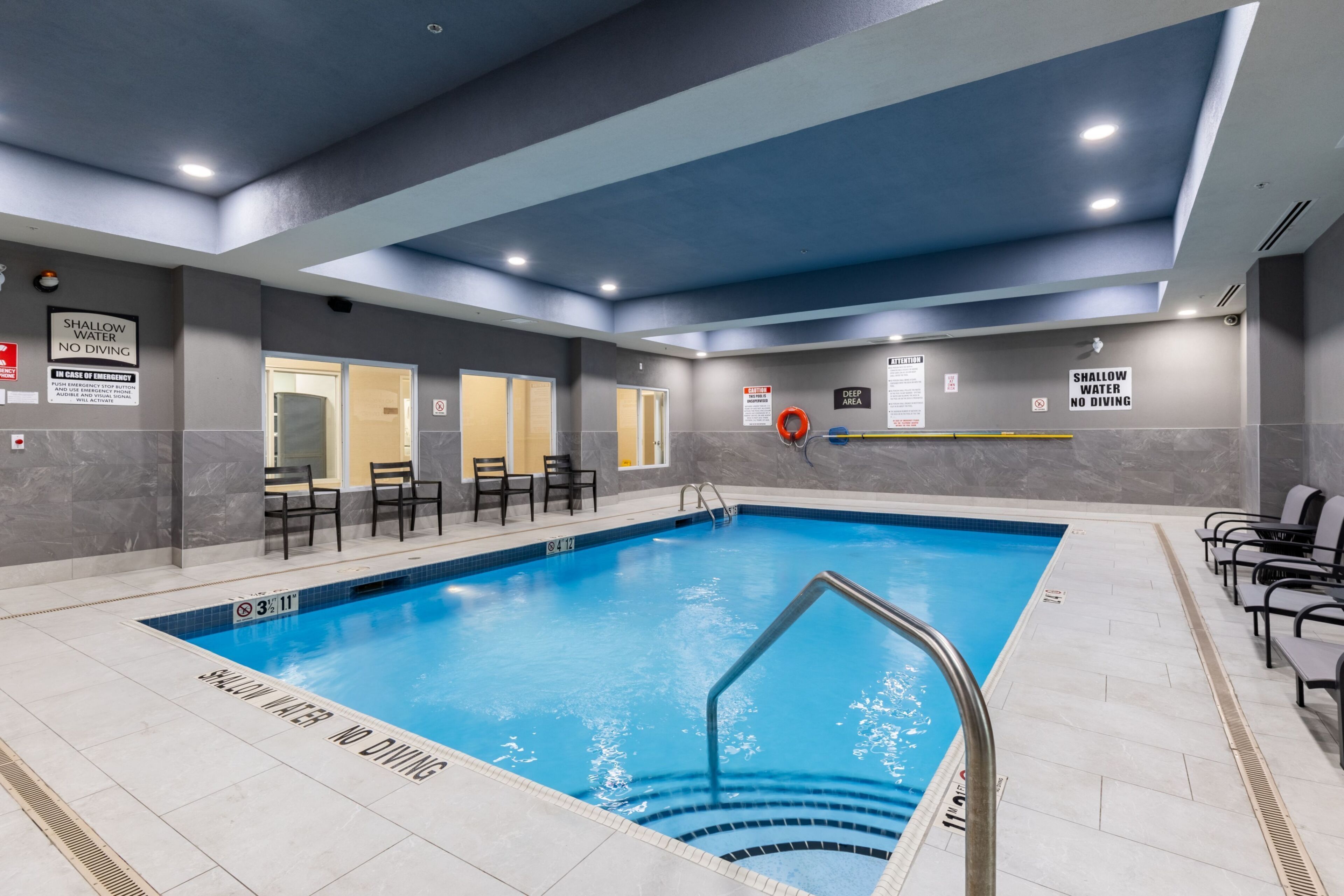 A heated pool