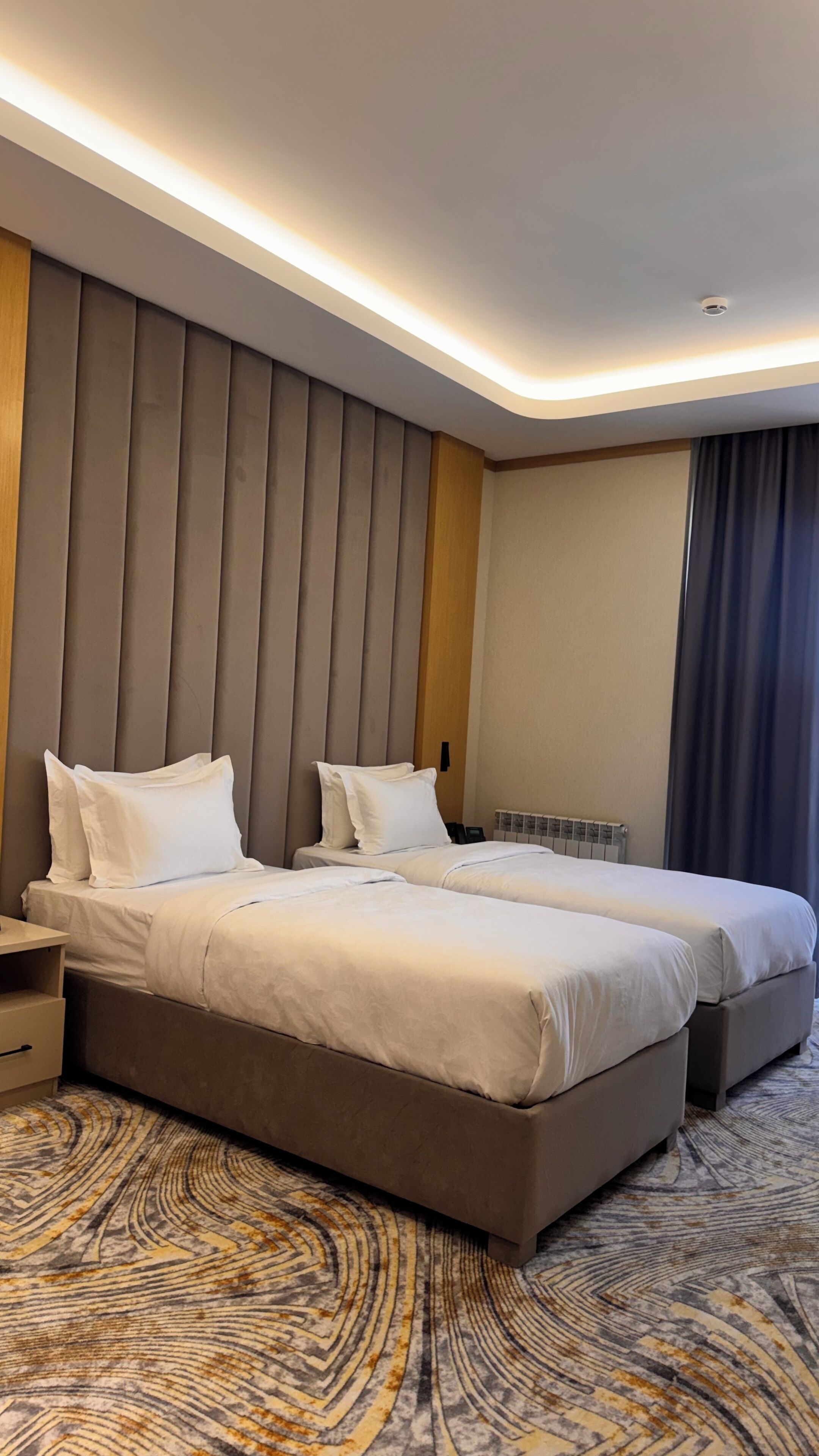 Comfort Twin kamer, balkon, uitzicht op tuin | Een kluis op de kamer, gratis wifi