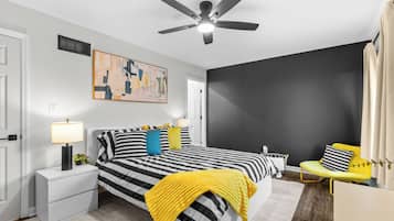 2 bedrooms, iron/ironing board, free WiFi, bed sheets