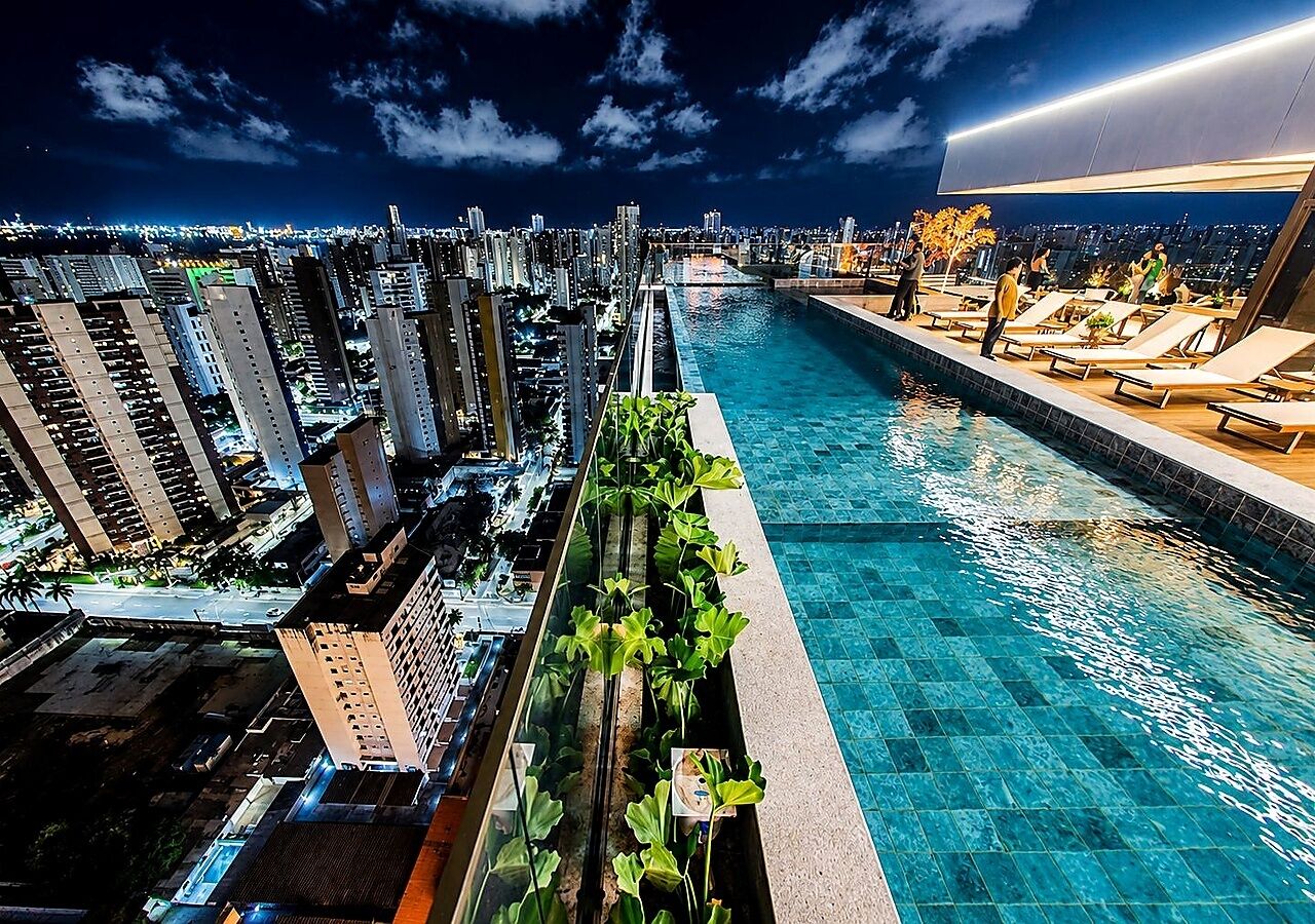 A heated pool