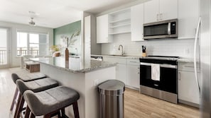 Fridge, dining tables - Landing | Spectacular 1BD, Clubhouse, Gym (Jacksonville)