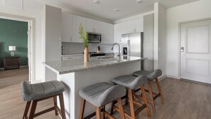 Fridge, dining tables - Landing | Stylish 2BD, Clubhouse, Gym (Jacksonville)