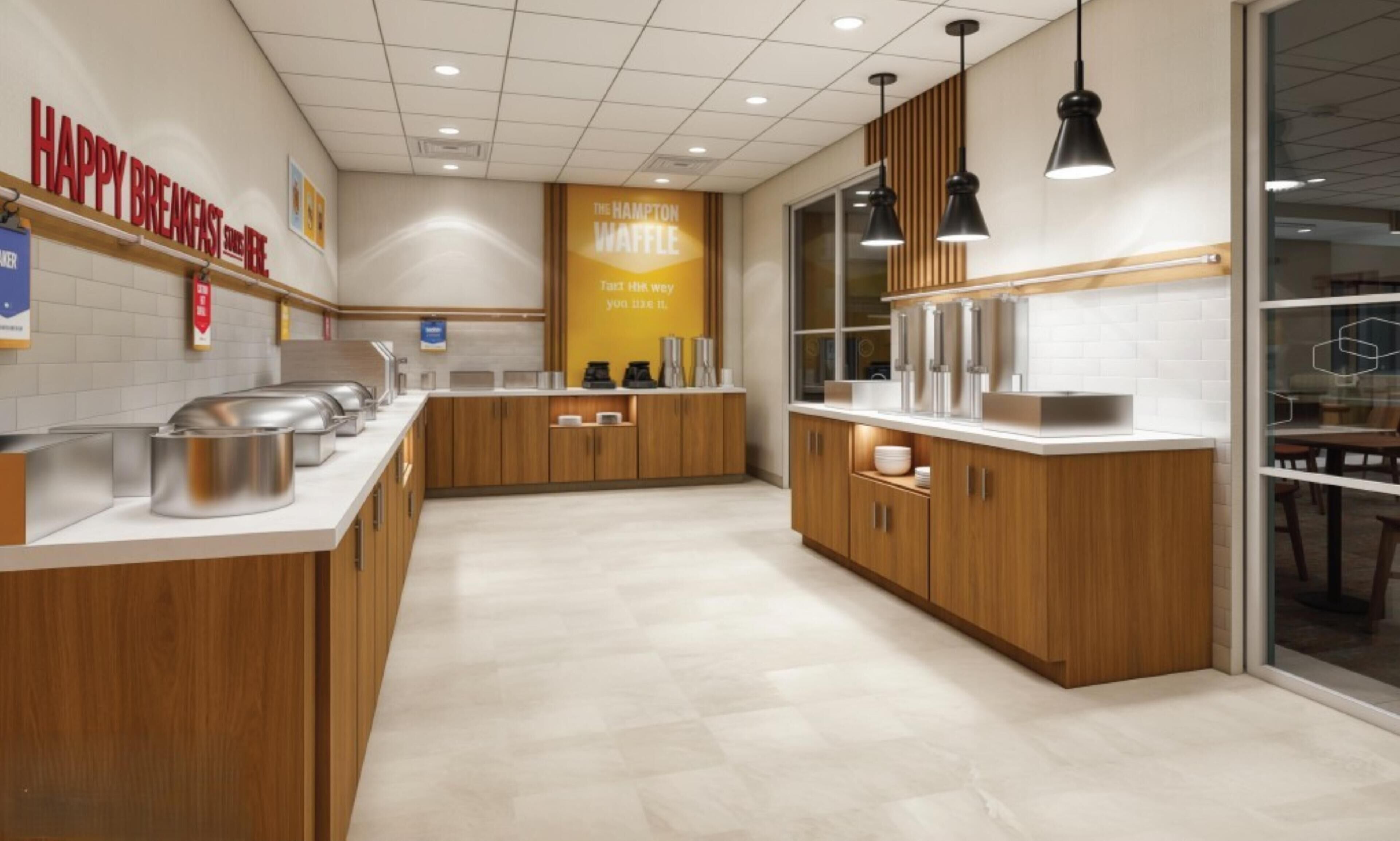 Free daily buffet breakfast
