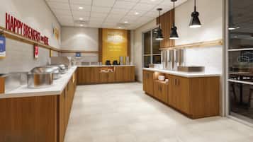 Free daily buffet breakfast