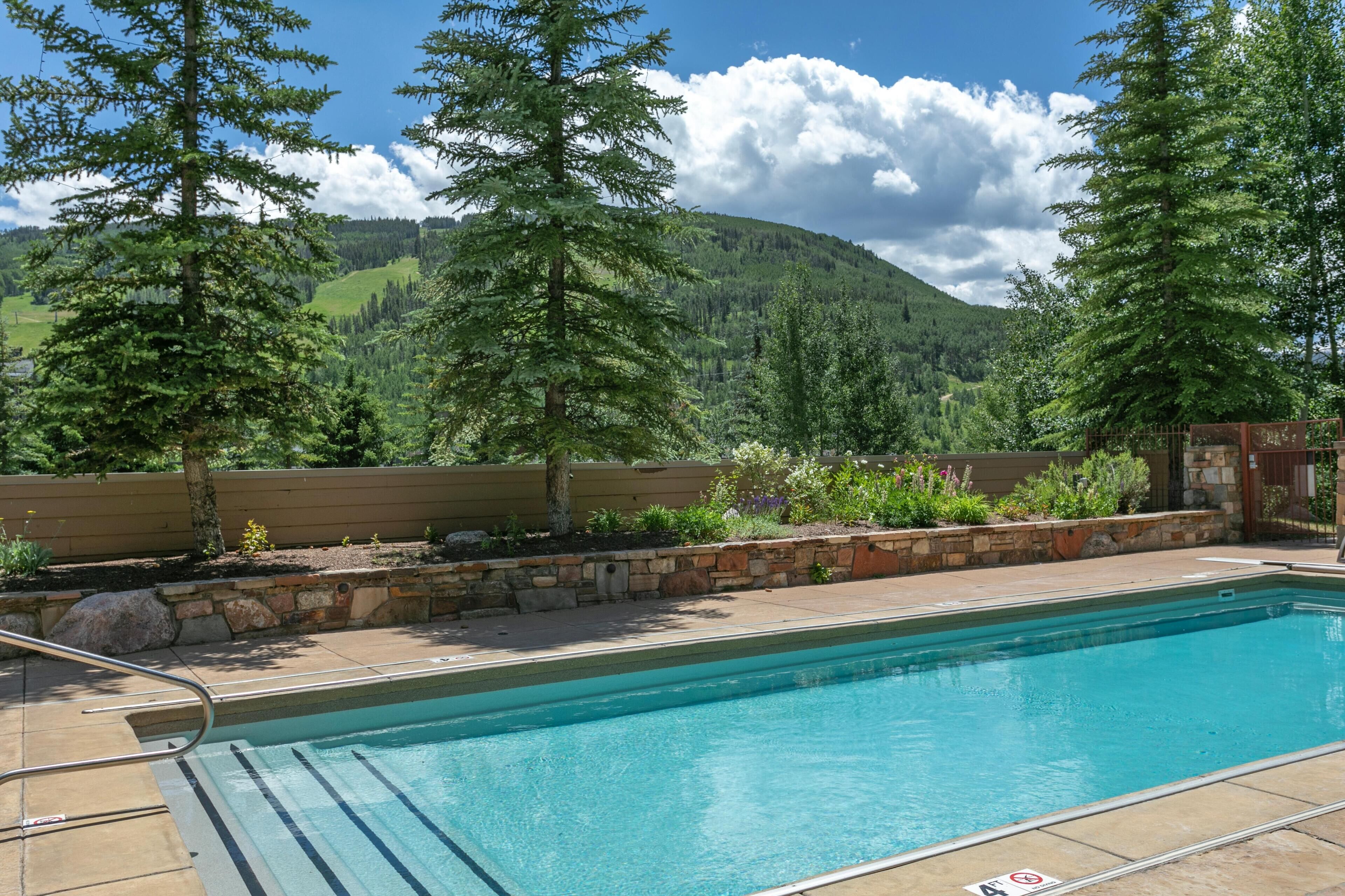 Condo, 1 King Bed (Sun Vail 22A, 2BD,2BA condo with Vail) | Pool | A heated pool
