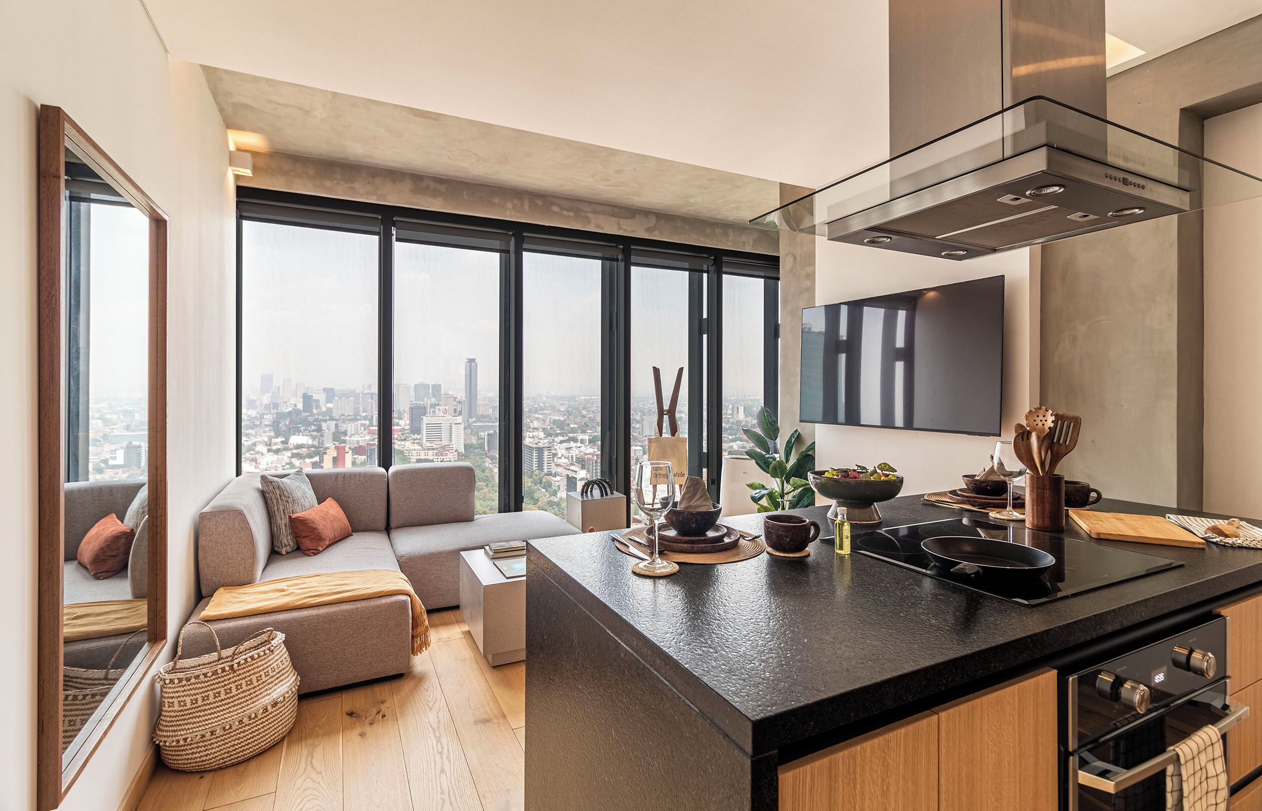 Suite Deluxe, vue ville | Coin séjour