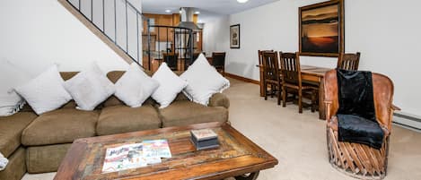 Condo, Multiple Beds (Spruce Way 209, 2BD East Vail Condo) | Living area