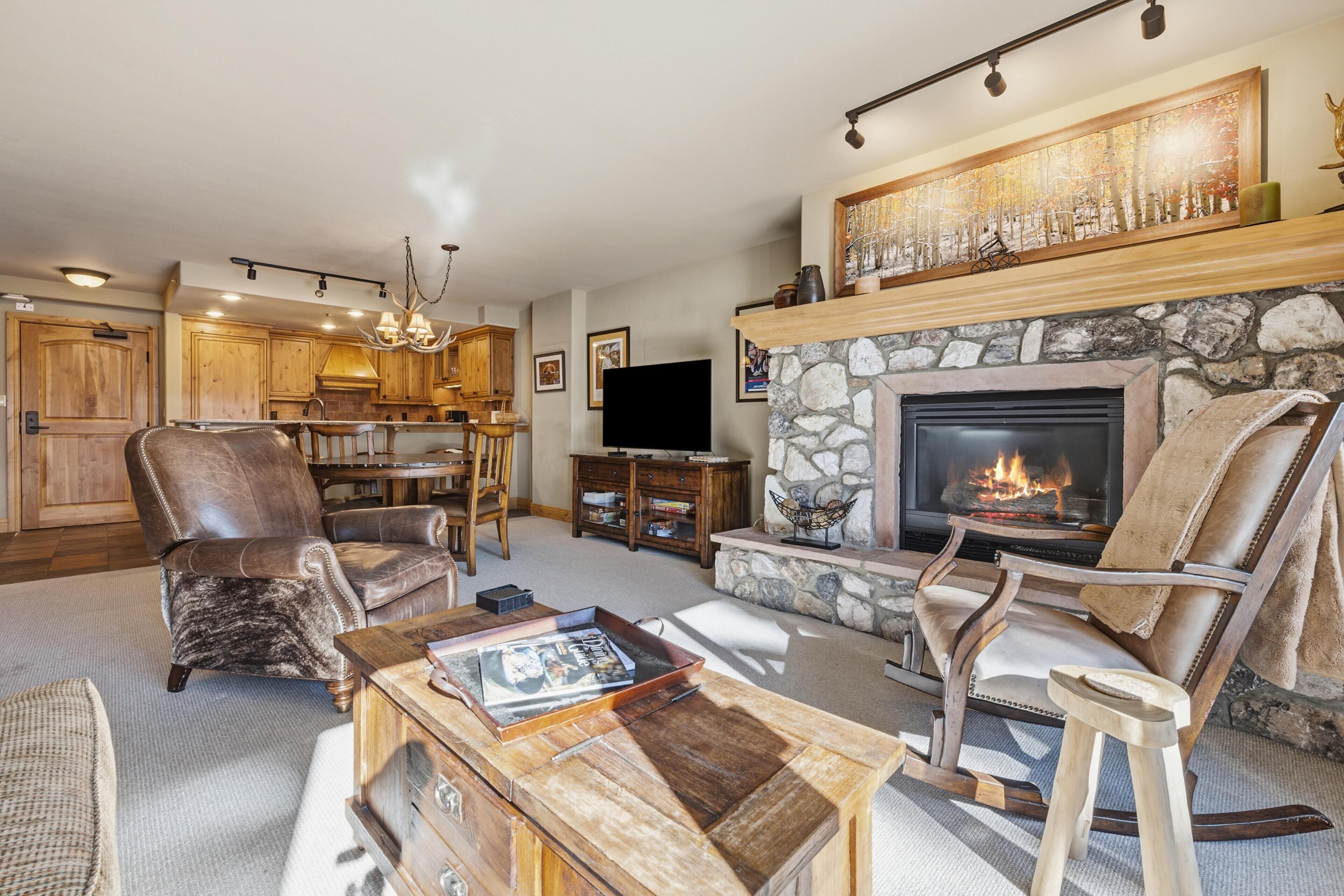 公寓客房, 1 張特大雙人床 (Borders Lodge L208 2BD Beaver Creek S) | 起居區