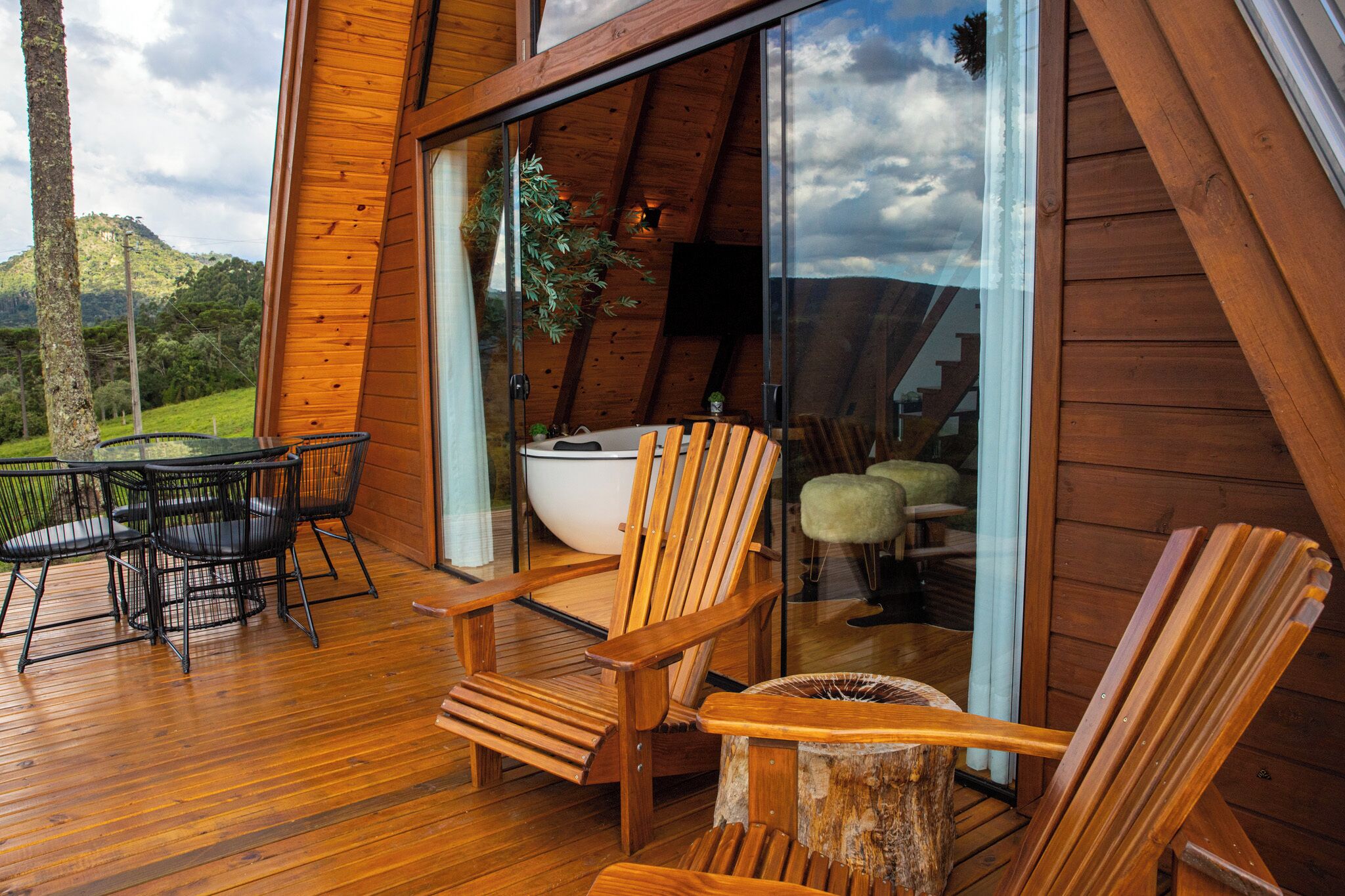 Comfort Chalet, Mountain View | Terrace/patio