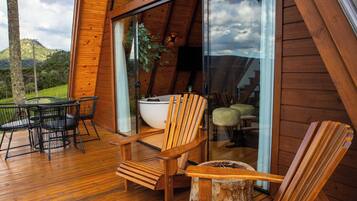 Comfort Chalet, Mountain View | Terrace/patio