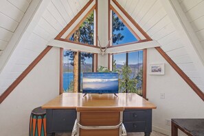 Interior - Lake Tahoe A-Frame w/ Amazing Lake Views & Movie Screen (Incline Village)