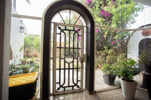 Interior - House with garden in front of the Pyramid of Cholula, Puebla,MX (PUEBLA)
