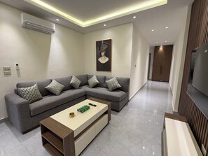 Apartamento, 1 habitación, accesible para personas con discapacidad, fumadores | Sala de estar