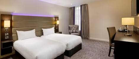 Desk, blackout drapes, iron/ironing board, free WiFi