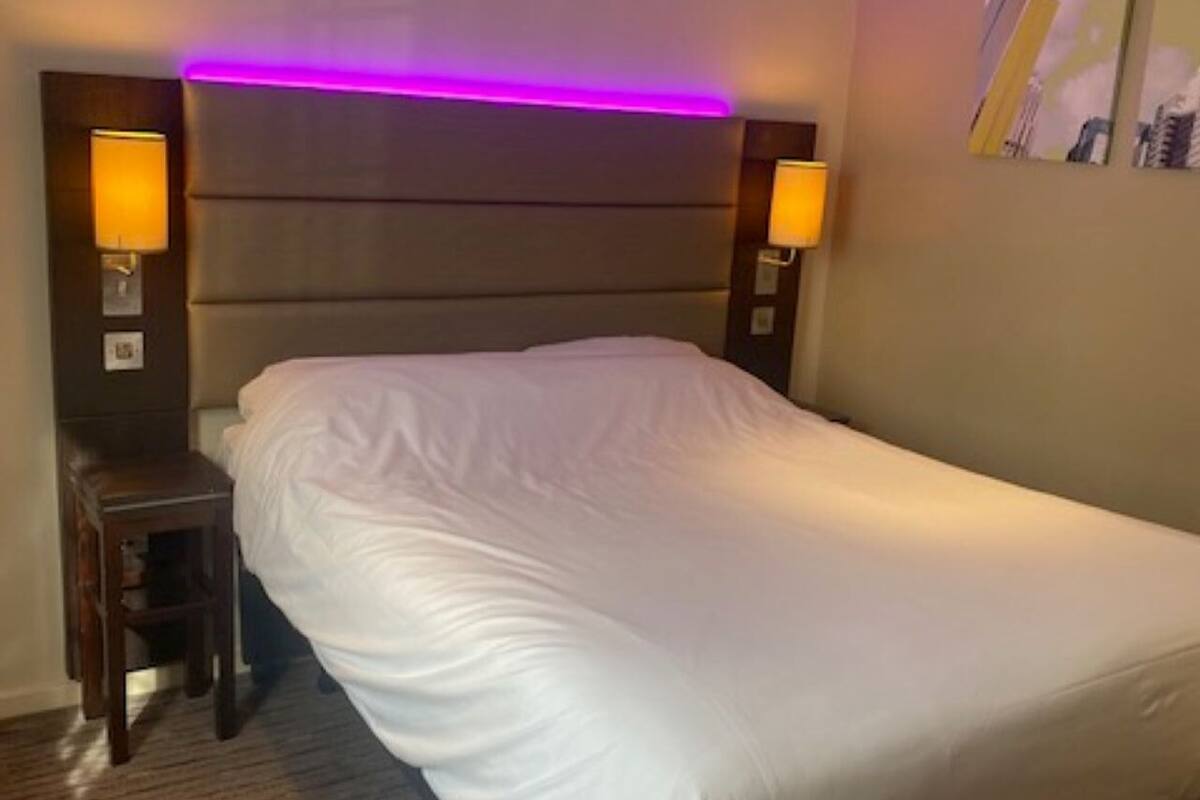 Desk, blackout curtains, iron/ironing board (on request), free WiFi