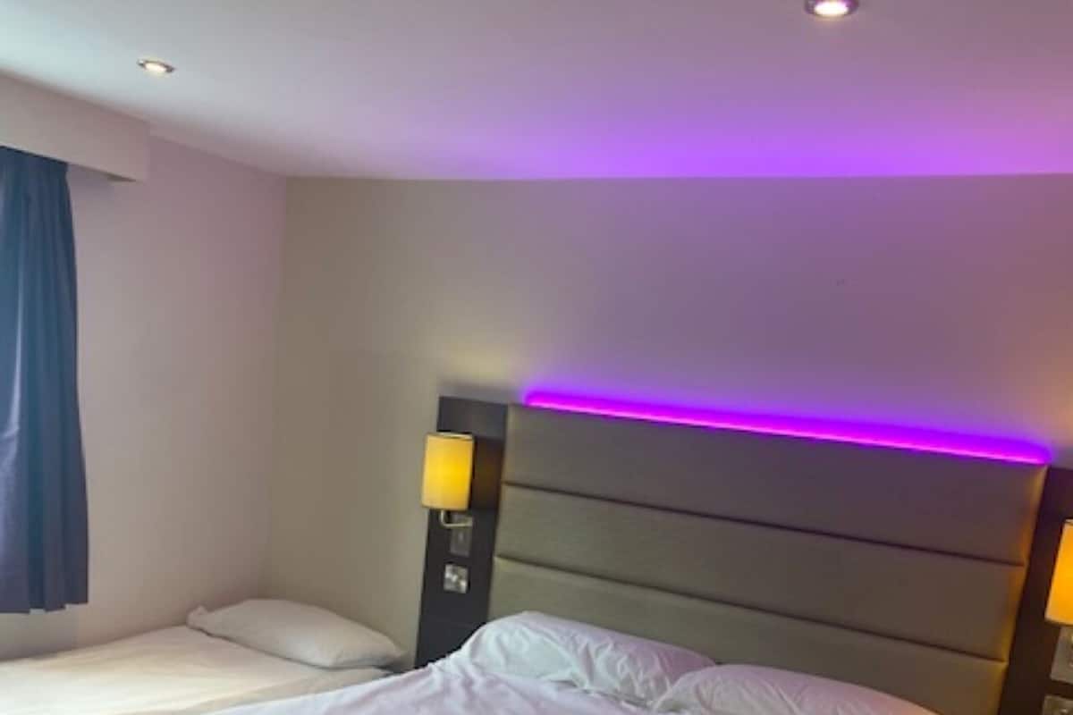Desk, blackout curtains, iron/ironing board (on request), free WiFi
