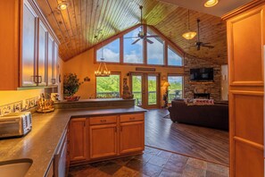 Interior - Bearadise Cabin - Pet Friendly, Great Views, Firepit and Yard on Sugar Mountain, 2 Car Garage (Banner Elk)