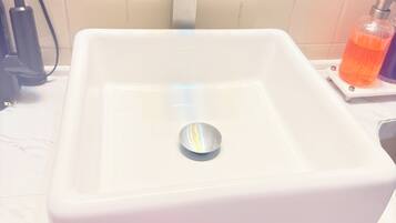 Towels, soap, toilet paper