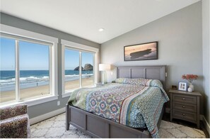 3 bedrooms, iron/ironing board, free WiFi, bed sheets - Rare Oceanfront Home Directly on the Sand in Oceanside, Oregon! The Finley! (Tillamook)