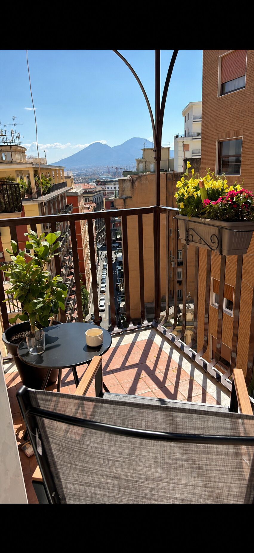 Quarto casal superluxo, vista para a cidade | Terraço/pátio