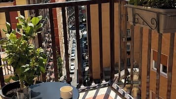 Quarto casal superluxo, vista para a cidade | Terraço/pátio