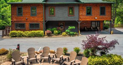 Sleeps 64 · Lodge · Hot Tubs · Theater