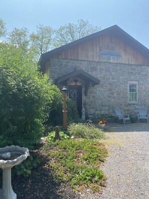 Exterior - English Cottage Style Circa 1814 Stone Schoolhouse (Skaneateles)