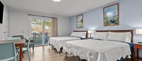 Iron/ironing board, travel crib, WiFi, bed sheets